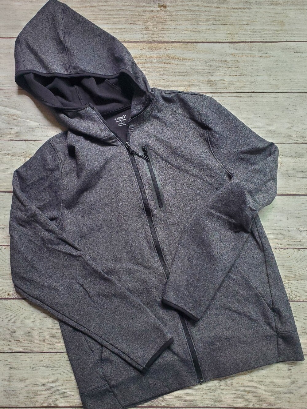 Old Navy Mens Heather Charcoal Hoodie